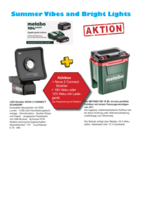 SOMMER-AKTION: Metabo 18-Volt-Akku-Kühlbox + NOVA 2 CONNECT