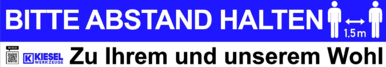 Bodenaufkleber "Bitte Abstand halten"