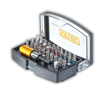 fortec® Bit-Box 32-tlg., mit Bohrung